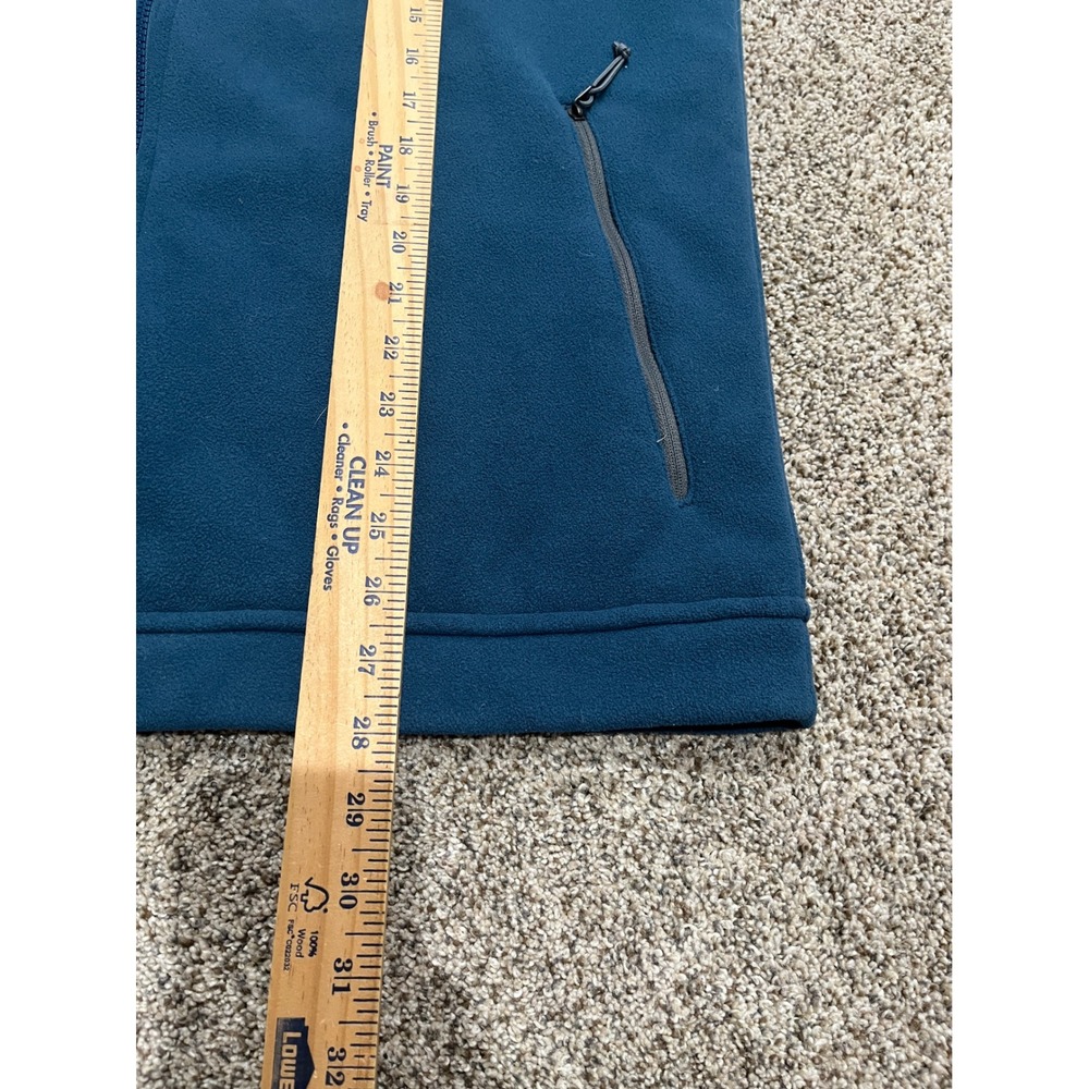 The North Face Mens Full Zip Sherpa Lined Fleece Jacket Blue Teal Large L - Picture 7 of 7